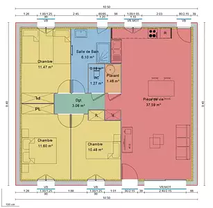 Maison neuve, 83 m²