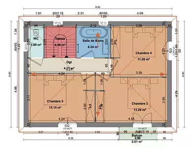 Maison neuve, 125 m²