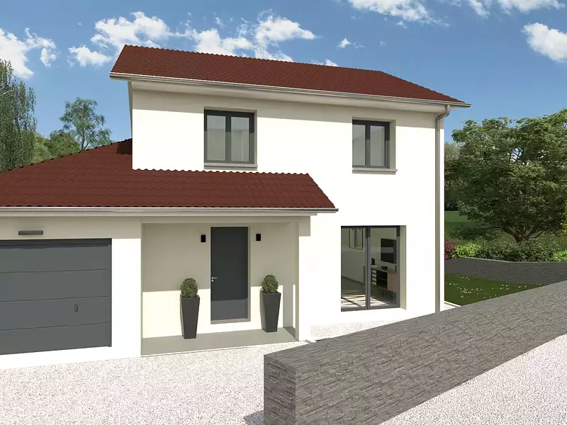 Maison neuve, 94 m² - Meyrieu-les-Etangs (38440)