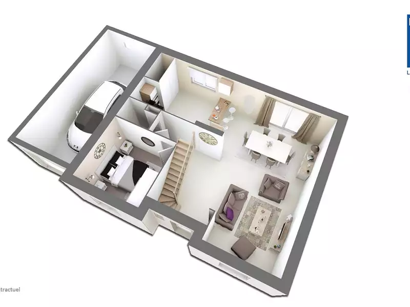 Maison neuve, 95 m² - Mortefontaine-en-Thelle (60570)