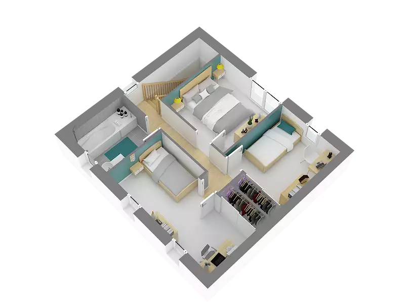 Maison neuve, 86,78 m² - Tourville-sur-Arques (76550)