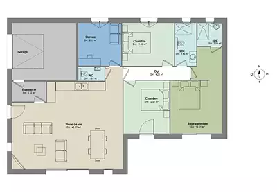 Maison neuve, 130 m²