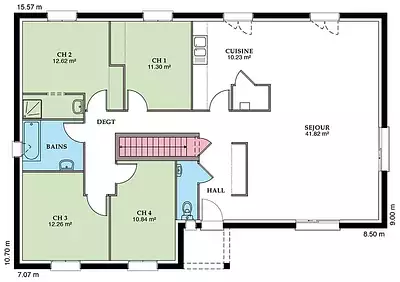 Maison neuve, 79 m²