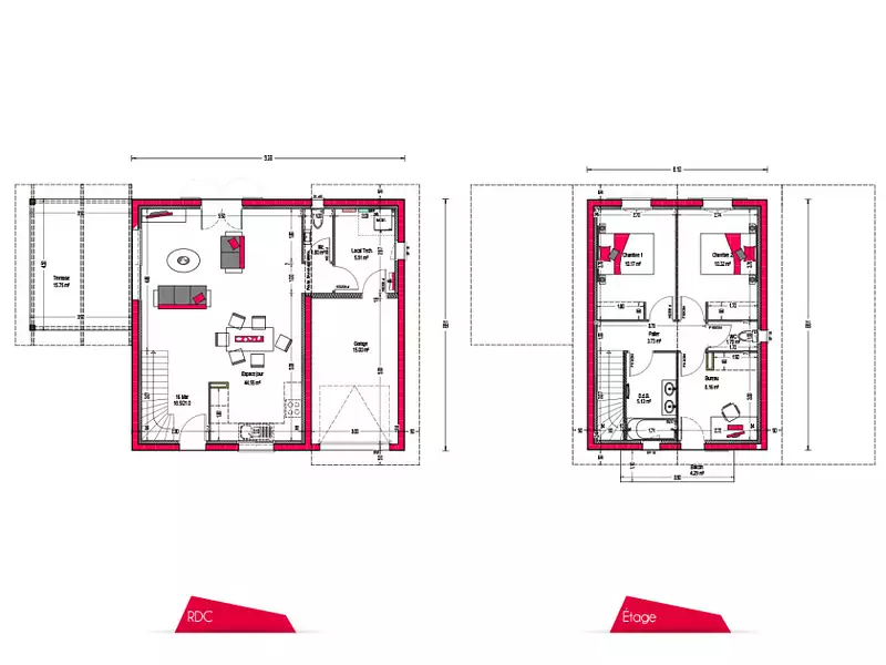 Maison neuve, 90 m² - Gensac-la-Pallue (16130)