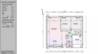 Maison neuve, 70 m²