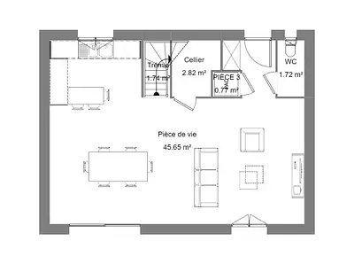 Maison neuve, 98 m²