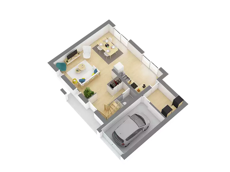 Maison neuve, 86,78 m² - Tourville-sur-Arques (76550)