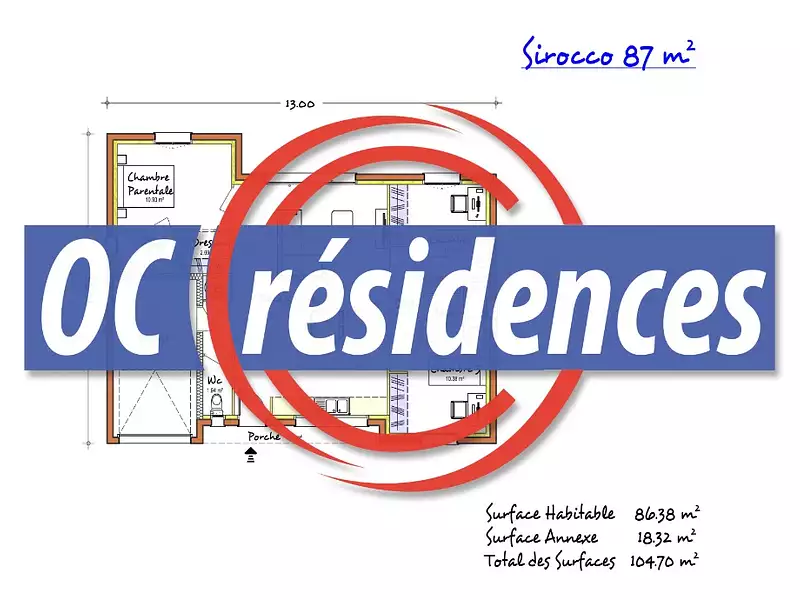 Maison neuve, 87 m² - Lasserre-Pradère (31530)