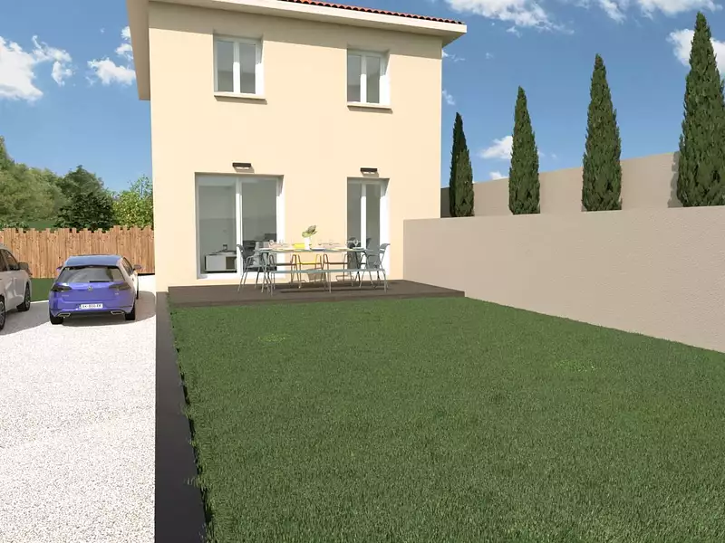 Maison neuve, 83 m² - Val d'Oingt (69620)