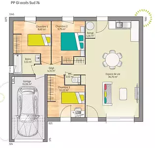 Maison neuve, 76 m²