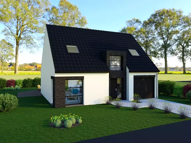 Maison neuve, 90 m² - Saint-Amand-les-Eaux (59230)