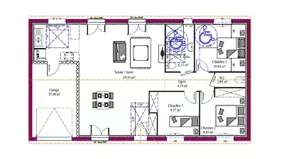 Maison neuve, 90 m²