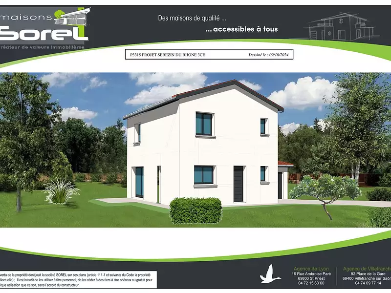 Terrain à bâtir, 249 m² - Saint-Symphorien-d'Ozon (69360)