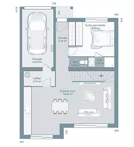 Maison neuve, 92 m²