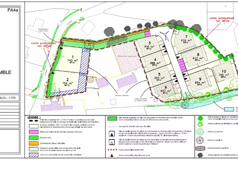 Terrain à bâtir, 447 m² - Forcé (53260)