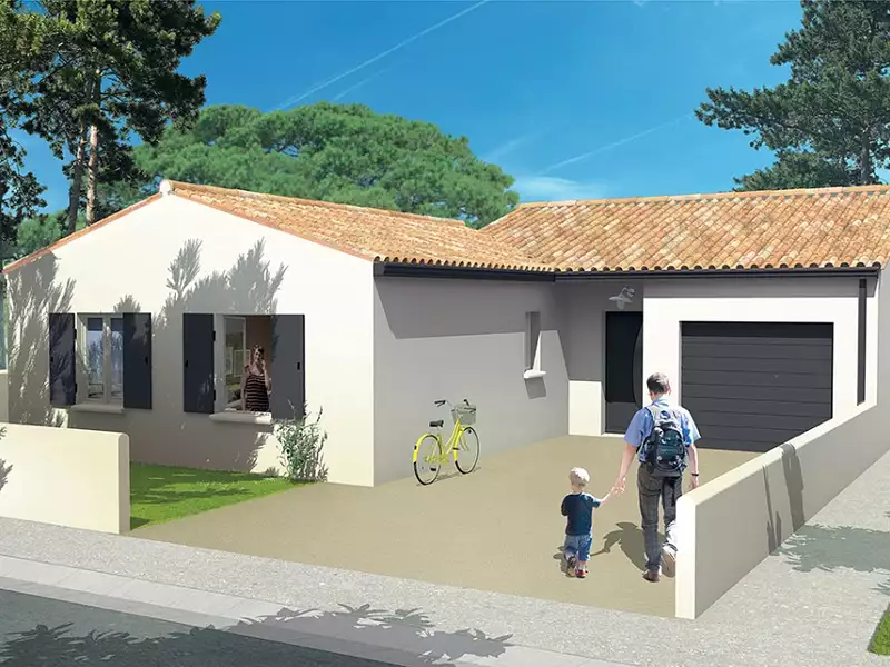 Maison neuve, 95 m² - Saint-Georges-du-Bois (17700)